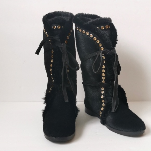 Gorgeous real fur Jimmy Choo boots NWOT - Picture 5 of 11